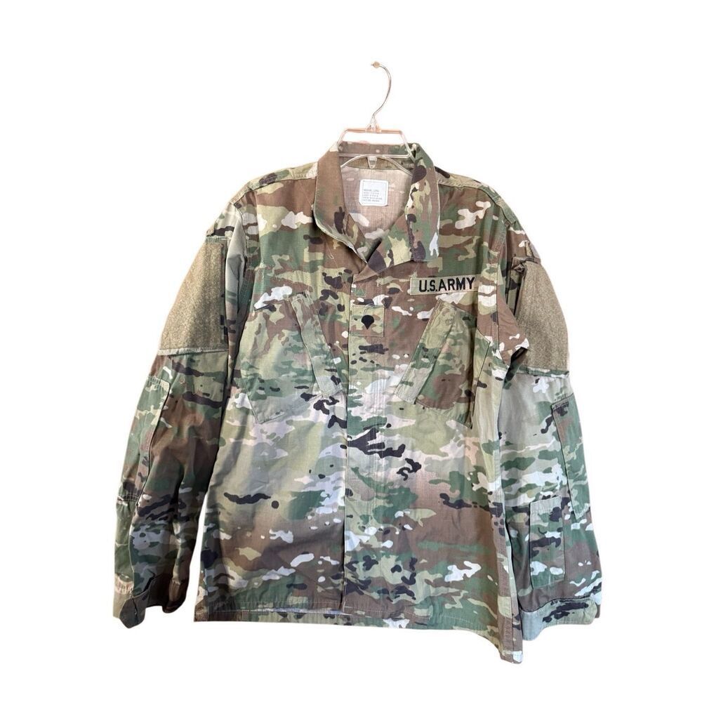 US Army camouflage shirt, jacket Sz M Long